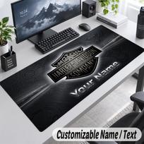 Custom Name Text Mouse Pad Harley-Davidson Personalized Desk Pad For Work And Gaming 30cmx60cm