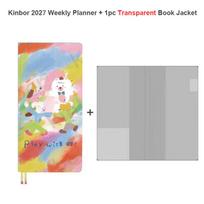 Kinbor 2027 Weekly Planner Pocket Size Notebook Week Plan Notepad Schedule Planning Books Punch Efficiency Manual Daily Writing