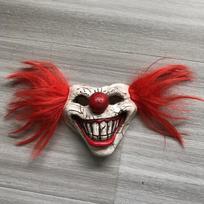 Siaubo Twisted Metal Sweet Tooth Džokerio Kaukė Cosplay Kraujuotas Klounas Latekso Kaukės Helovino Karnavalo Purimo Šventės Kostiumo Rekvizitas Dovanos red