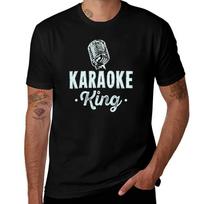 Karaoke King T-Shirt graphic t shirts vintage clothes customs design your own mens workout shirts S black