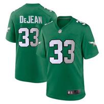 Mens Philadelphia Eagles 33 Dejean Football Jersey Breathable Sports Shirt Running Multiple Sizes M