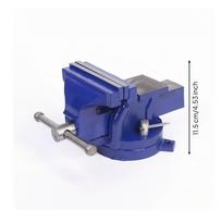 Bench Vise with Swivel Base Industrial Rotating for Workbench, DIYers