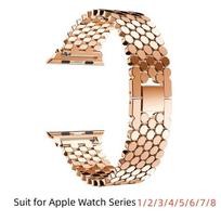 Stainless Steel Watch Band for Apple Watch Series 8 7 6 5 4 3 2 1 SE Metal Strap for IWatch Ultra Band 49mm 45mm 40mm 44mm 42mm 42mm 44mm 45mm 49mm beige