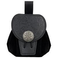Reljefinio dizaino raišteliu juosmens krepšiai Steampunk diržo krepšys Retro juosmens monetų dėklas Vikingų stilius Style A