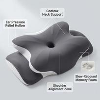 Memory Foam Butterfly Pillow for Cervical Support and Neck Protection