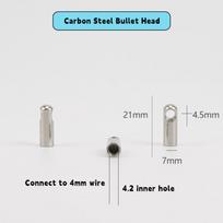 Carbon Steel Wire Puller Connector Head Electrician Tools Cable Puller Accessories Automatic Thread Guide Connect To 4mm Wire