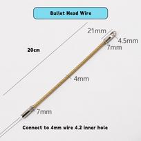 Carbon Steel Wire Puller Connector Head Electrician Tools Cable Puller Accessories Automatic Thread Guide Connect To 4mm Wire
