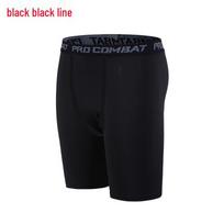 Multifunctional Men's Cross-Border Basketball Compression Shorts with Single-Leg and High-Elasticity Design. XL black
