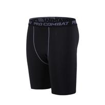 Multifunctional Men's Cross-Border Basketball Compression Shorts with Single-Leg and High-Elasticity Design. S black
