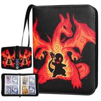 Card Album Pikachu Collection Book 4-Pocket 9-Pocket Leather Zip Binder