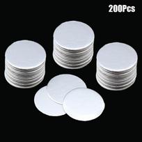 200 vnt. sandariklio dangtelio pamušalas, atsparus tamperiams, elektromagnetinės aliuminio folijos indukcinis tarpiklis kosmetikos stiklainio buteliuko puodui 20–82 mm 28mm-200pcs