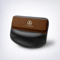 Mercedes Benz automobilio logotipo dėžutė-organizatorius sėdynės tarpui, laikymo krepšys W204 W205 W203 W211 W212 W213 W201 W210 W124 W126 CLA CLK CLS GLA ruda