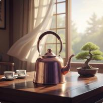 Stovetop Copper Teapot Fast Boiling Gas Cooktop Easy to Pour for Home Use