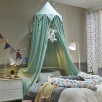 Bed Canopy for Kids Mosquito Net for Girls Bedroom Decor Round Dome Hanging Castle Play Tent Children Reading Nook Decor 65x250cm