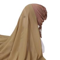 New set bag head scarf, pearl chiffon plus elastic bottom hat yarn one size fits all