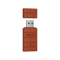 8BitDo USB Wireless Receiver Bluetooth Adapter 2 for PS5 PS4 Xbox Series X/S 8bitdo Bluetooth Controllers for Switch 2 Windows