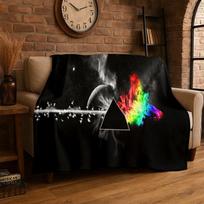 Music Pink F-Floyd Rock Band Soft Flannel Throw Blanket,Warm Cozy Blanket for Bed,Couch,Sofa,Bedroom,Living Room,Travel,Camping 150X220CM