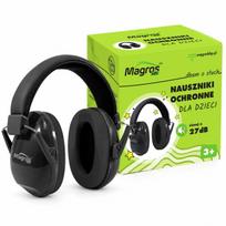 „Magros KIDS KM-2“ apsauginės triukšmą slopinančios ausinės vaikams nuo 3 metų, juodos