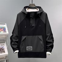 Men Plus Size Hoodie Multi-pocket Patchwork Cargo Streetwear Pullover Male Jacket 10XL