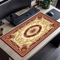 Persian Rug Texture Mouse Pad Desk Mats Gaming Room Decoration Desk Gadgets Laptop Accessories Carpet Speed Office Keyboard Mat 300X800X2MM