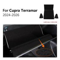 Premium Suede Trim For Cupra Terramar 2024 2025 2026 2027 Car Co-Pilot Toolbox Sticker Car Interior Accessories Kit Polyester LHD black