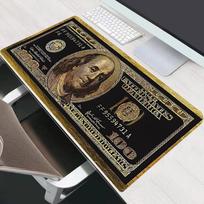 Dollar Pattern Mouse Pad Large Computer Office Game Table Mats New XXL Rubber Antislip Gaming Keyboard Mousepads Long Desk Pads 30x80x0.2cm gray