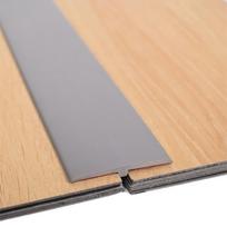 Flexible Carpet To Tile Floor Transition Strip T-Molding Wood Grain Edging Trim Strip Cuttable PVC Floor Joining Strip Doorway pilka