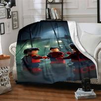 Lego Bricks Blanket Ultra-Soft Great for Livingroom Office Chair Sofa Four Seasons Multipurpose Warmthful Decor Gift for Travel Home Birthdays 130cmx150cm