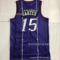 Toronto Raptors Basketball Jersey Vince Carter 15 Tracy McGrady 1 Cotton Mesh Fan Wear Men Women Fall Large