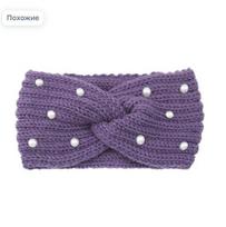 Women's Knit Cross Headband, Warm Ear Cover Wide Hair for Yoga and Face Washing One Size blue