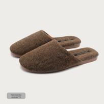 Vyriški retro vilnos mišinio šlepetės: Rudens/Žiemos neslystantis prabanga 44/45 (fits 43-44) black