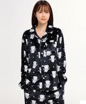 [Spao] Angel and Devil Sleep Pajamas SPPPG11U04 [Shipped from Korea] 100% Authentic Black - XXL black