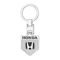 3D raktų pakabukas Metalas+Oda Automobilio emblema Raktų pakabukas Interjero aksesuarai Honda Mugen Power TypeR Jazz Civic Accord FIT CR-V City CG3 white