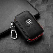 3D raktų pakabukas Metalas+Oda Automobilio emblema Raktų pakabukas Interjero aksesuarai Honda Mugen Power TypeR Jazz Civic Accord FIT CR-V City CG3 black