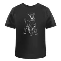 Proud Schnauzer Unisexs Unisexs Cotton Tshirts 4XL black