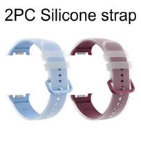 2PC Silicone Band for Samsung Galaxy Watch 9 40mm 44mm Strap Replacement Strap for Samsung Galaxy Watch 8 40mm 44mm Classic Band Galaxy Watch 9 8 gray