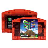 EVERGENESIS SC64 Atvirojo kodo N64 800 viename žaidimų kasetė, skirta Nintendo 64 žaidimų kortelei, nemokama 16GB kortelė, suderinamumo palaikymas 64DD Red 16G black