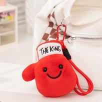 Soft Sports Boxing Glove Plush Charm With Sandbag Pendant Ideal For Gym Accessories raudona