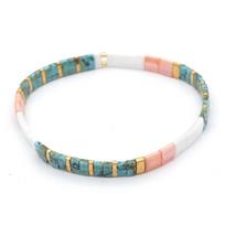 Go2boho Vintažinė apyrankė moterims Miyuki Tila karoliukų apyrankės Boho Pulseras Pavyzdinė juvelyrika Draugams Geriausia dovana Juvelyrika white