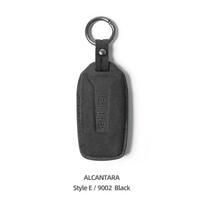Alcantara automobilio rakto dėklas pilnas dangtelis pulteliui Volkswagen Golf 7 MK7 Tiguan MK2 Ateca Leon Ibiza Skoda Octavia Keyless black