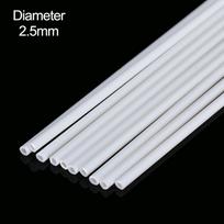10 vnt. Plastikinis tuščiaviduris vamzdelis ABS apvalus vamzdelis „Pasidaryk pats“ rankų darbo smėlio stalo medžiaga modelio skersmuo 2mm/2,5mm/3mm/4mm/5mm/6mm/8mm/10mm