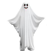 Vaiduoklio apsiausto kostiumas, Helovino apsiausto kostiumas vaikui, paaugliui, suaugusiam, Cosplay, Vaiduoklio apranga S white