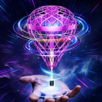 Gimama Magic Flying Ball Pro and Playable with Hands and The Latest Flying Ball Educational Toy with LED Drone Kids Christmas Popular Gift  Floating,