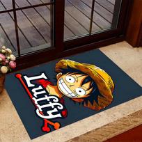 Wanted: Monkey D. Luffy Floor Mat Perfect for Hallway Dining Room Entryway Foyer Anti-slip Rug Anime Office Decor Spiritual Gift 60cmx90cm