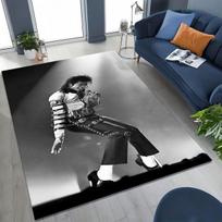 Madingas MJ Michael Jackson Pop Karaliaus meno kilimas miegamojo svetainės sofos namų durų kilimėlio dekorui, didelis neslystantis vaikų grindų kilimėlis 40x60cm( 15x23in )