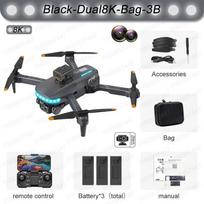P14 Max Drone 8K HD GPS Profesionalus UAV sumanus kliūčių išvengimo sulankstomas dvigubas fotoaparatas bešepetėlis mini orlaivis 5000M Dual 8K 3B