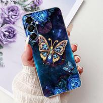 Skirta Samsung Galaxy A17 5G dėklas SM-A176B Nauji gėlės ir drugelio pieštas viršelis Minkšti ploni telefono dėklai skirti Samsung A17 A 17 5G Fundas Galaxy A17 5G