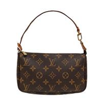 [Pre-Owned] Pochette Monogram Zip Closure PVC Handbag - Good #16557DM ONE SIZE