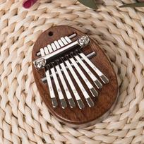 Portable 8-Note Mini Kalimba Thumb Piano for Beginners white