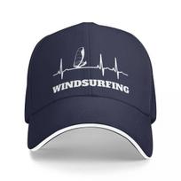 Baseball Caps Windsurfer Heartbeat Windsurfing Graphic Men Women Outdoor Spring Caps One Size blue
